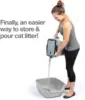 BetterBin Portable Litter Storage Container (16.5 x 11.7 x 19) | Holds up to 25 lbs/10 Gallons, Great 2