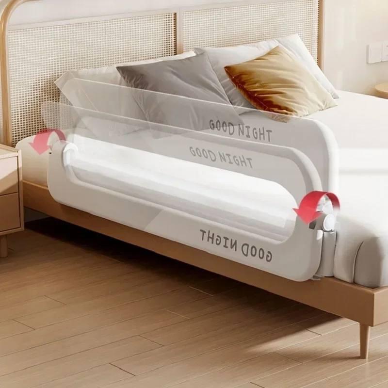 Indoor Foldable Baby Bed Guardrail Bedroom Railings for Children Sleeping Protective Barrier Rail Anti-Fall Safety Infant Fence bed barrier