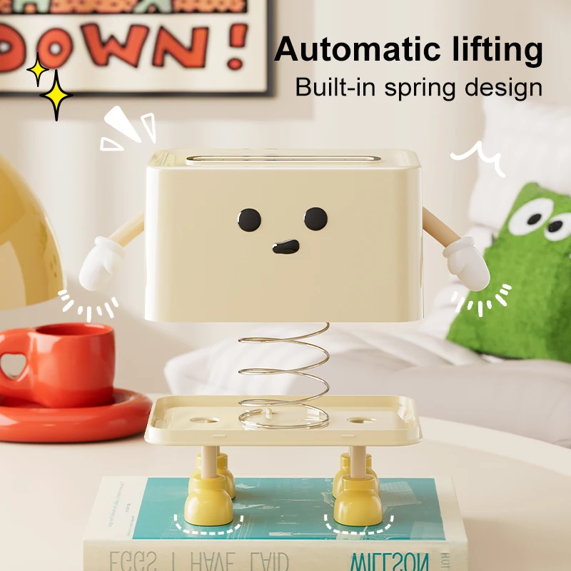 UFORU Paper towel box household light luxury high sense storage paper box living room desktop creative interesting paper box 5