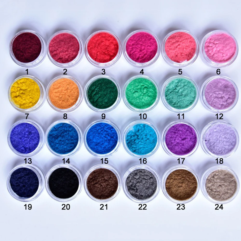 24 jars Flocking Nails Multi Colors Velvet Powder Dust Cashmere Nail Art Pigment Fuzzy 3D Chrome Soft Powders dhd5w