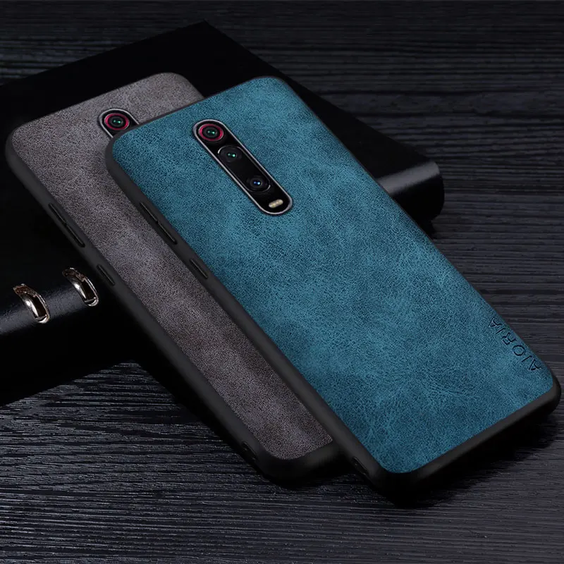 Premium PU Leather Phone Case - Scratch-Resistant Solid Color Cover