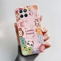 Cute Cat & Puppy Dog Soft Silicone Protective Back Cover for Honor X6A (FEN-TGFEN0101)