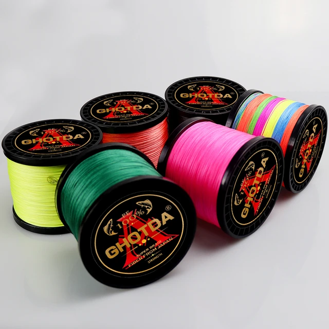 GHOTDA Braided Fishing Line 8/4 Strands 500M PE Multifilament Wire