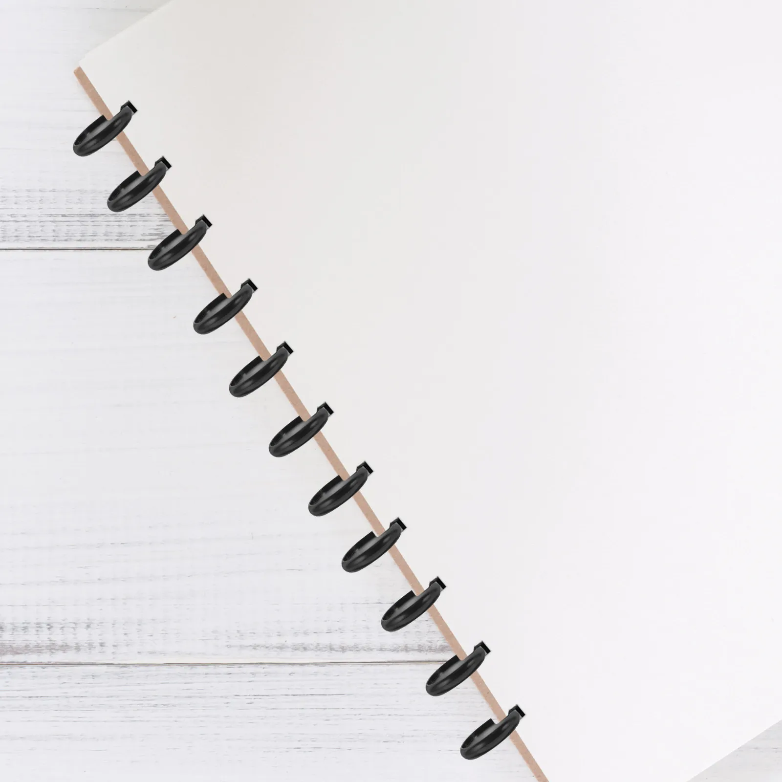 44개 플라스틱 바인딩 디스크 ABS 디스크바운드 확장 디스크 DIY 플래너 노트패드 파일링용 루즈리프 바인더 링