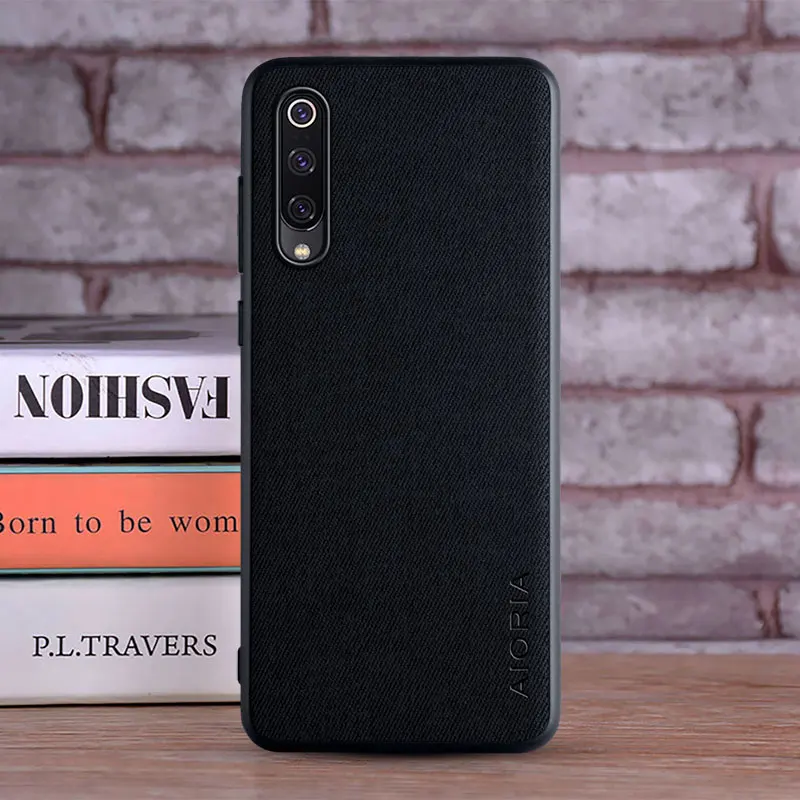 Textile Case for Xiaomi mi9 Lite mi 9 SE Soft TPU with Hard PC 3in1 material perfect touching feel 2