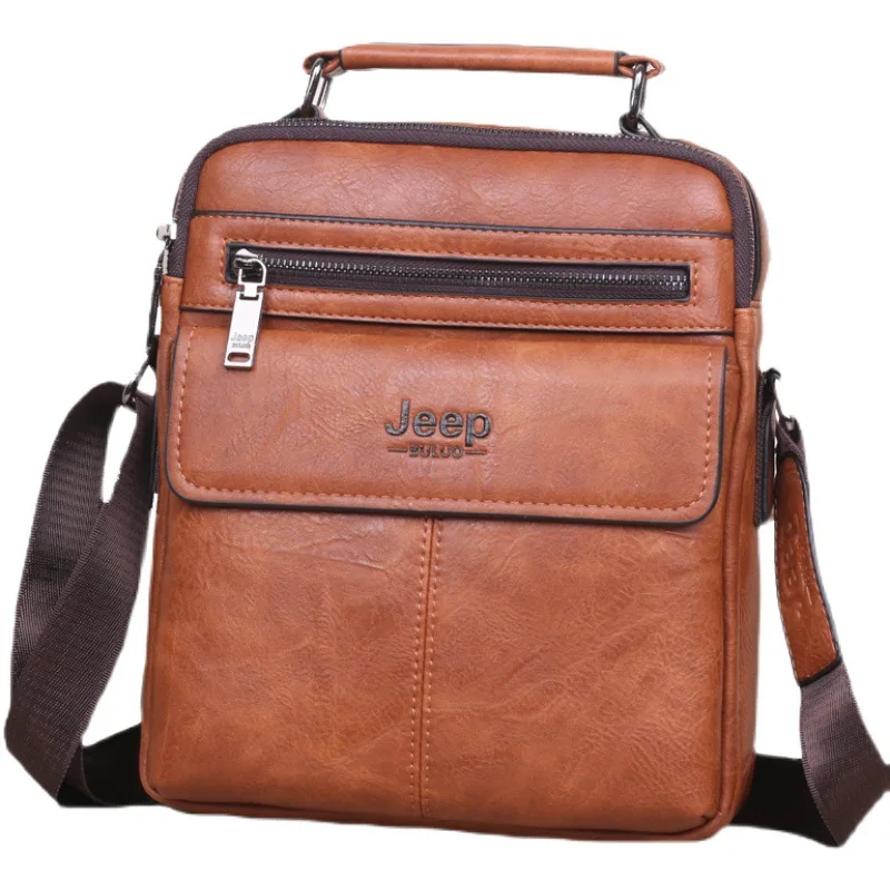 Jeep Buluo Business Casual Zipper Vintage Handbag Men Bag Crossbody Bags Shoulder Bag Sling Bag Men Messenger Bags