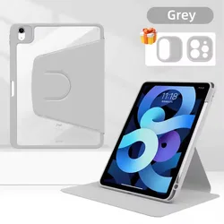 Premium 360° Rotating iPad Case with Multi - Generational Fit - Pro 11 - inch M5 M4 (Grey)
