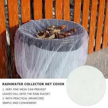 Portable Outdoor Rainwater Collection Mesh Cover Rain Barrels Water Collection Buckets Netting Cover Tank Protector Covers tanie i dobre opinie CN (pochodzenie) Tkaniny