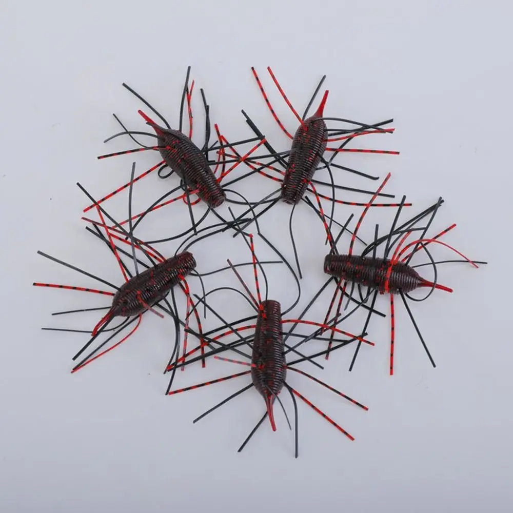 2025 4/5 stücke Angeln Weiche Köder Swimbait Weiche Kunststoff Köder für Ned Rig Kunststoff Köder Bass Stick Swimbait Langusten lockt – Detail 4