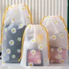 Transparent Drawstring Storage Bag Clothes Underwear Shoes Organizer Pouch Travel Toiletries Cosmetic Cartoon Storage Bag 6