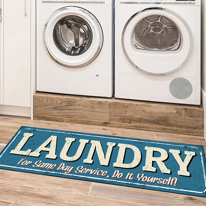 

Rectangular Non-Slip Letter Mat for Kitchen Absorbent Floor Carpet Combinable Living Room Carpet