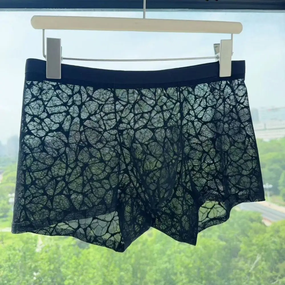 Men's Quick Dry Lace Mesh Boxer Briefs
