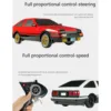 Mini Toys 1/18 Scale RC Drifting Racing Car RWD LDRC LD1801 AE86 Wireless Control Vehicle Model with Gyroscope Light System 5