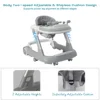 UBRAVOO Push Walker with Detachable Feeding and Music Trays, Foldable Learning Toy for Infants and Toddlers, 2 In 1 Walker 2