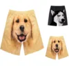 Men's And Women's Funny Dog Printed Cute Shorts Casual Beach Sports Straight Shorts Jogging Men's Summer Street Shorts 3
