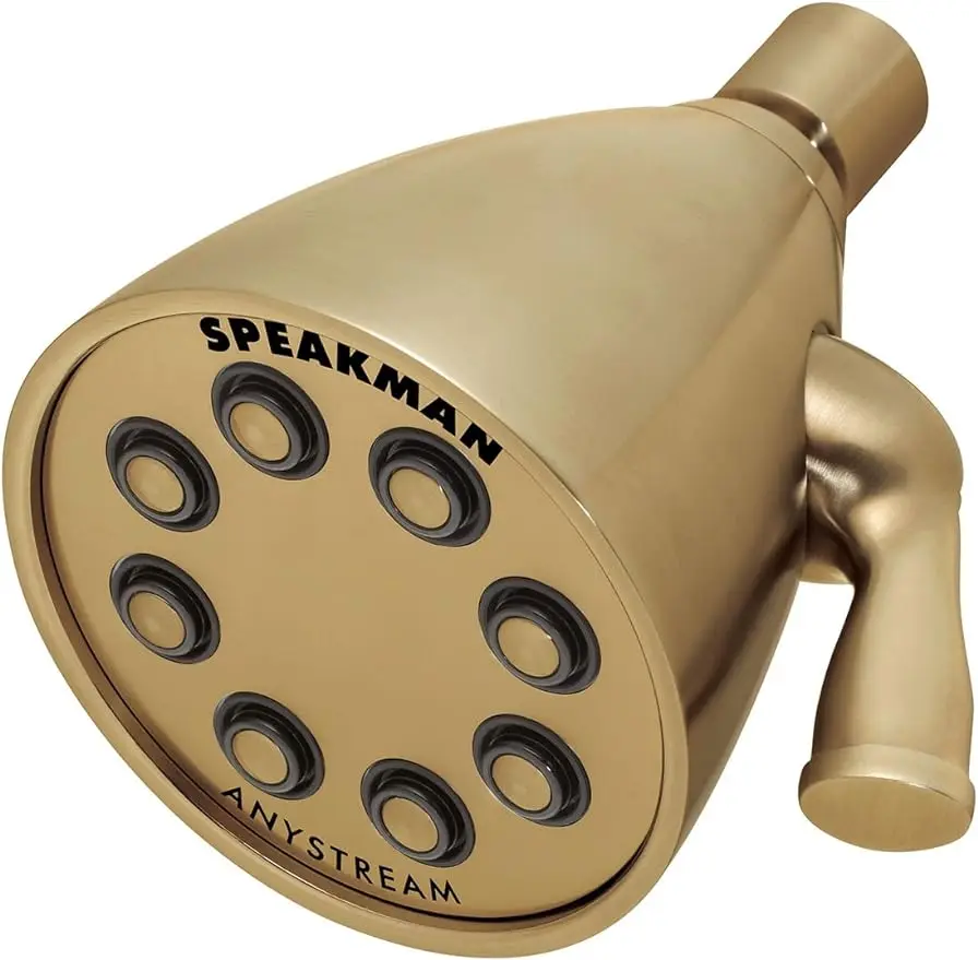 

Speakman S-2251-BBZ Signature Icon Anystream High Pressure Adjustable Solid Brass Shower Head, Brushed Bronze