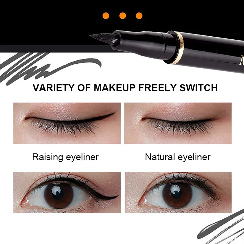 Liquid Eyeliner Black Waterproof Long Lasting Quick Drying Not Bloom Natural Pen Cosmetic Tools