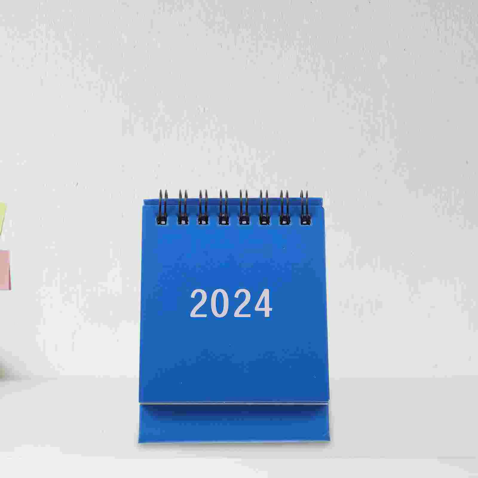 

Миниатюрный Настольный календарь, портативный настольный мини календарь, простой стиль, календарь 2024, настольный календарь