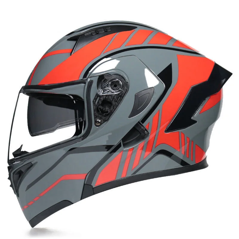 Casco Moto Integrale Casco Da Corsa Dot Approvato Motocross Off Road Kask Casco Moto Motocicllista Casco Modulare Ribaltabile