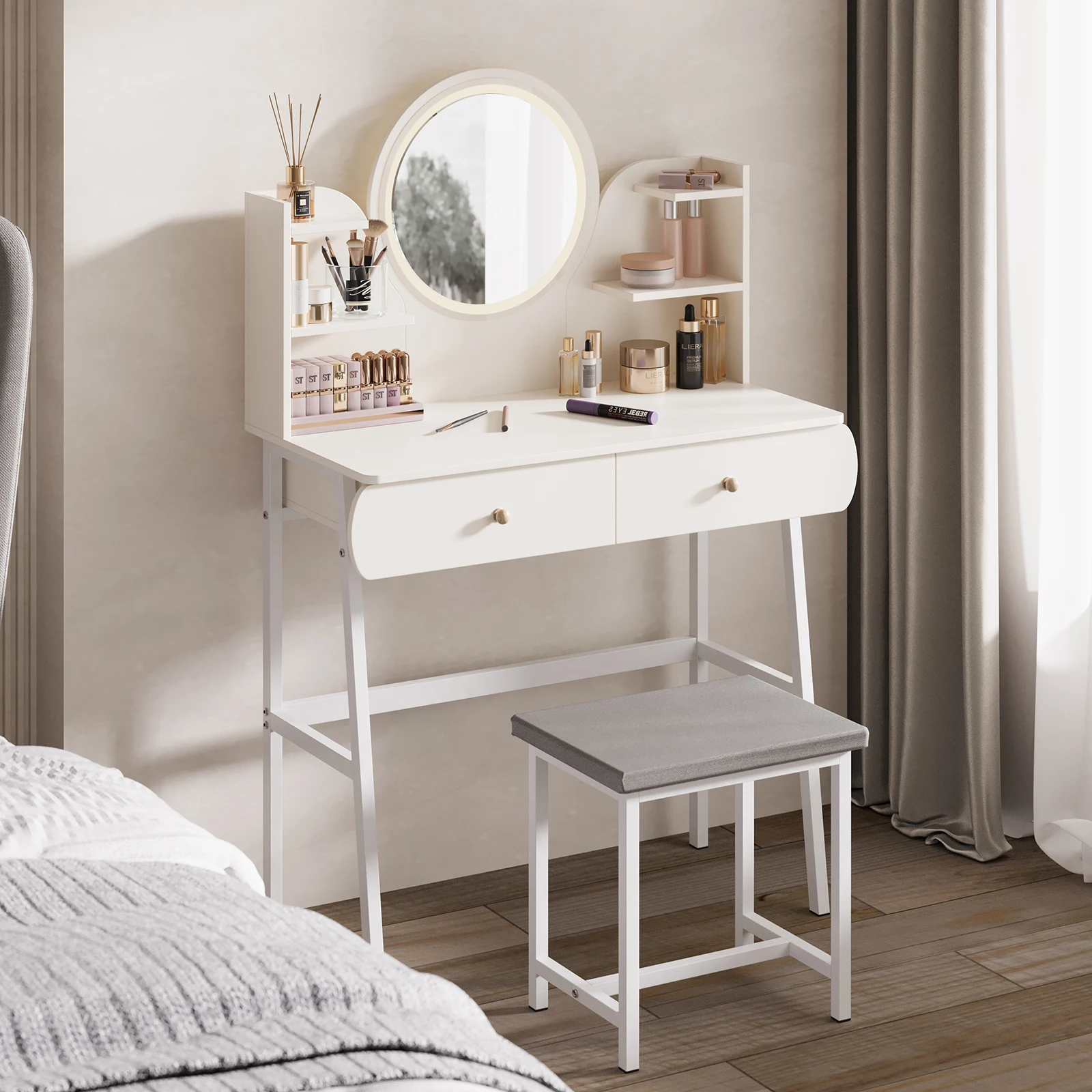 طقم مقعد لخزانة غرفة النوم المنزلية من AnneFish مع...