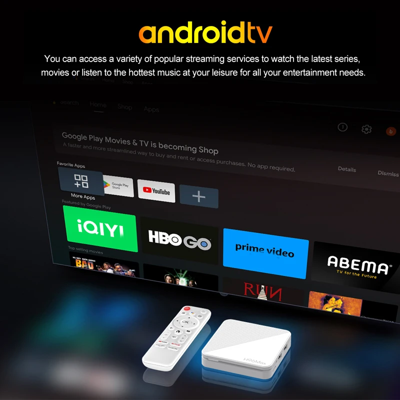 Description Picture 3 of itemSmart TV Box H96 MAX H313 Android 14 Wifi6 Set Top Box Remote Control 4K Voice Assistant Media Player TV Box 2GB 8GB 16GB
