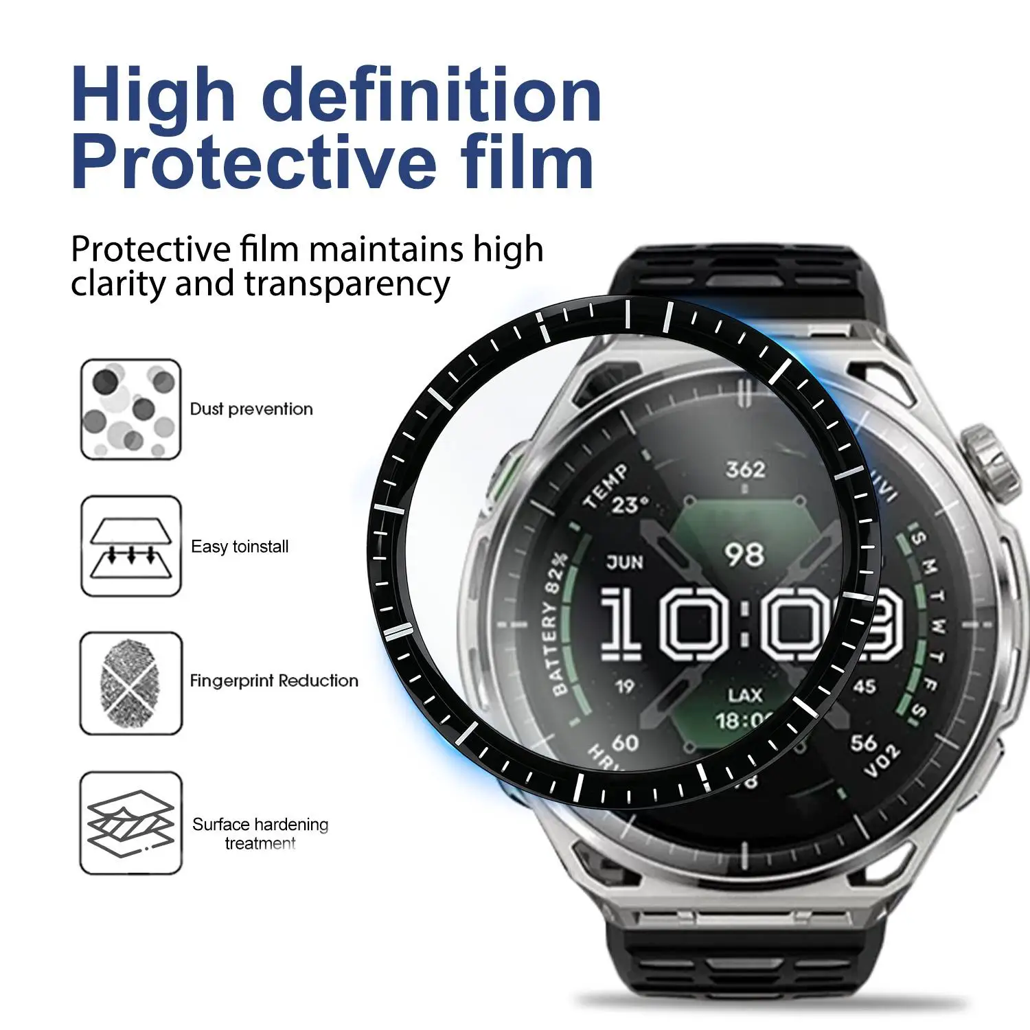 Balance3 Curved Screen Protector - Clear Full Coverage Soft Film (1/3/5 Pack)