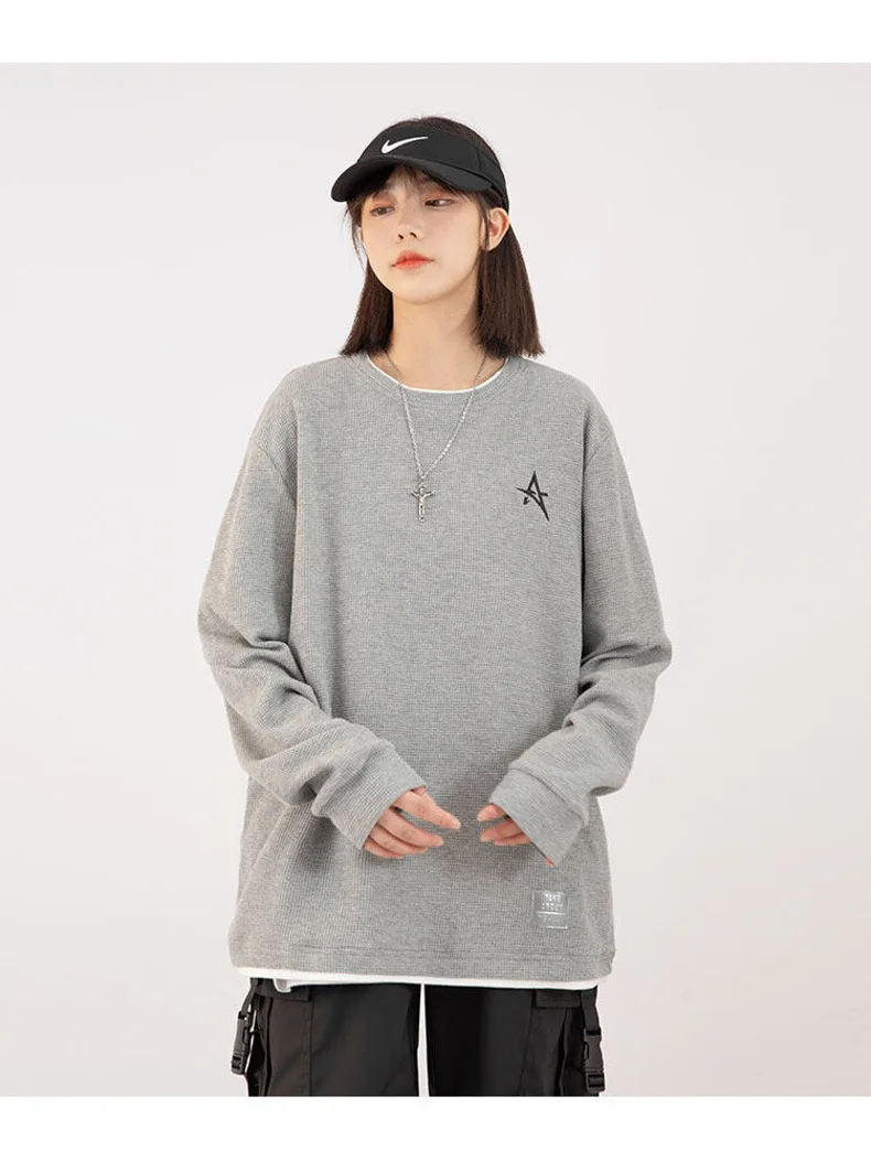 2022 Spring Autumn Sweatshirt Women High Quality O-neck Sweatshirt K-pop Casual Solid Color Clothes