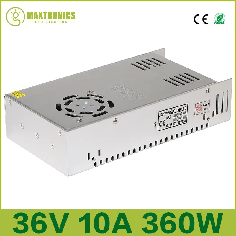 Description Picture 4 of itemWholesale Price 10pcs 36V 10A 360W Switching Power Supply Driver For AC 100-240V Input To DC 36V LED Strip Lighting Transformer