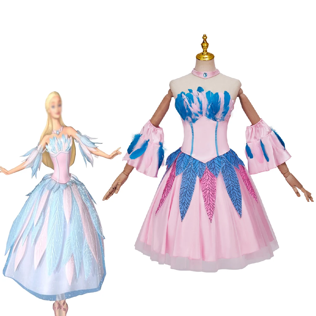 Barbier Cosplay Swan Lake Princess Costume Donna Halloween Party Sexy Tube Gonne Suit Stage Show Odette Dancing Ball Gown