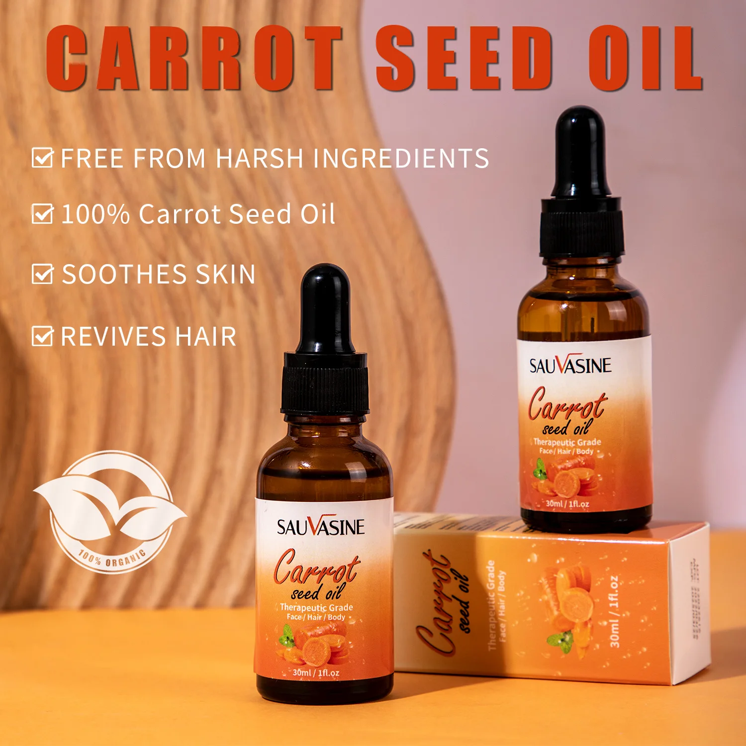 Carrot Seed Oil Remove Dark Spots Freckles Correction Facial Blemishes Freckles Brightening Natural Skin Care Serum