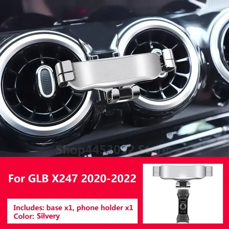 Gravity Car Phone Holder for Mercedes Benz GLB X247 EQB Paired With Special Bracket Base Accessories