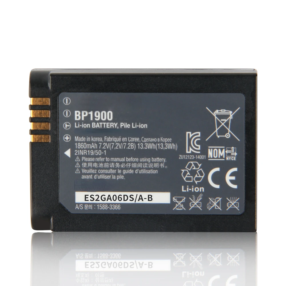 Replacement Battery BP1900 For Samsung NX1 Rechargeable Smart Camera Battery 1860mAh