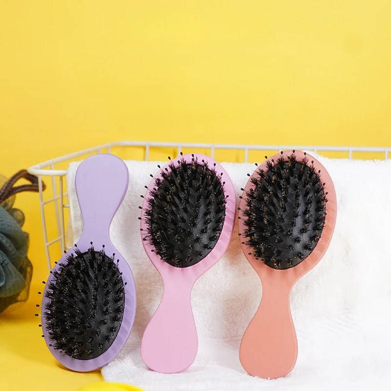 Mini Colorful Portable Air Cushion Comb Pure Pig Bristle Beech Wood Nylon Hair Massage Air Cushion Comb Anti Static Hair Loss travel compressible packing cubes waterproof storage bag travel foldable suitcase nylon portable with handbag luggage organizer