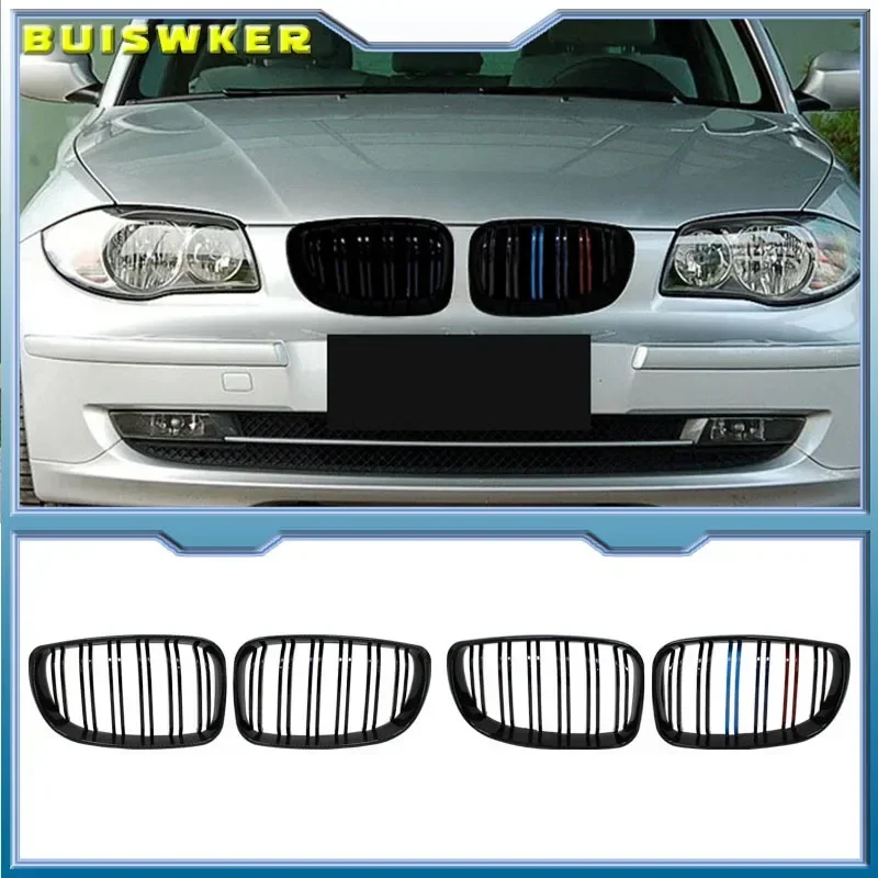 For-BMW-E81-E87-E82-E88-128I-130I-135I-Car-Front-Bumper-Kidney-Grille ...