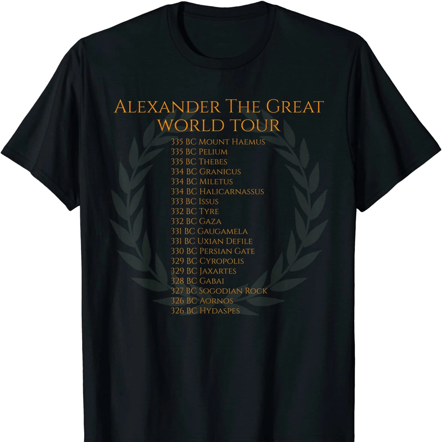 

Ancient Greek History - Alexander The Great World Tour T-Shirt. Premium Cotton Short Sleeve O-Neck Mens T Shirt New S-3XL