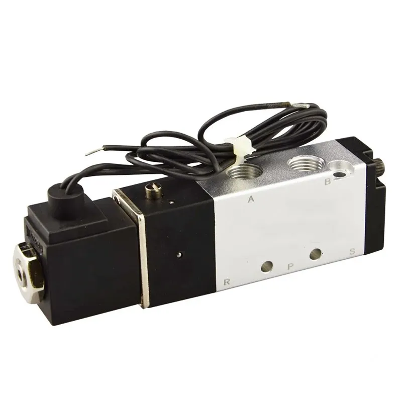 

4V110-06 1/8" BSP DC 12V/24V AC 24V/36V/110V/220V 5 way 2 position Pneumatic Electric Solenoid Valve Air Aluminum