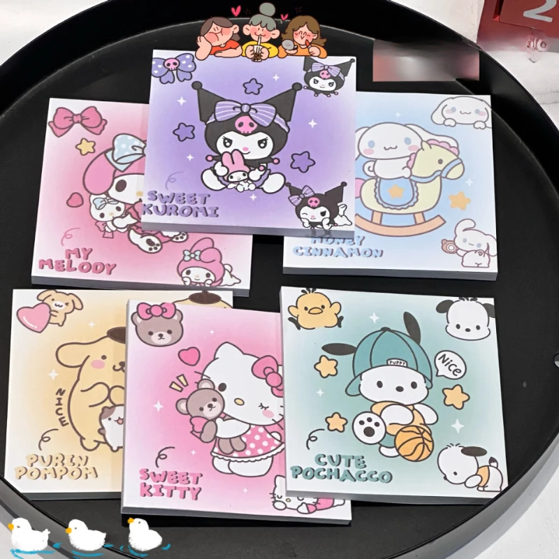 

Kawaii Sanrio Anime Hello Kitty Cinnamoroll Sticky Note My Melody Cute Cartoon Students Sticky Note Office Stationery