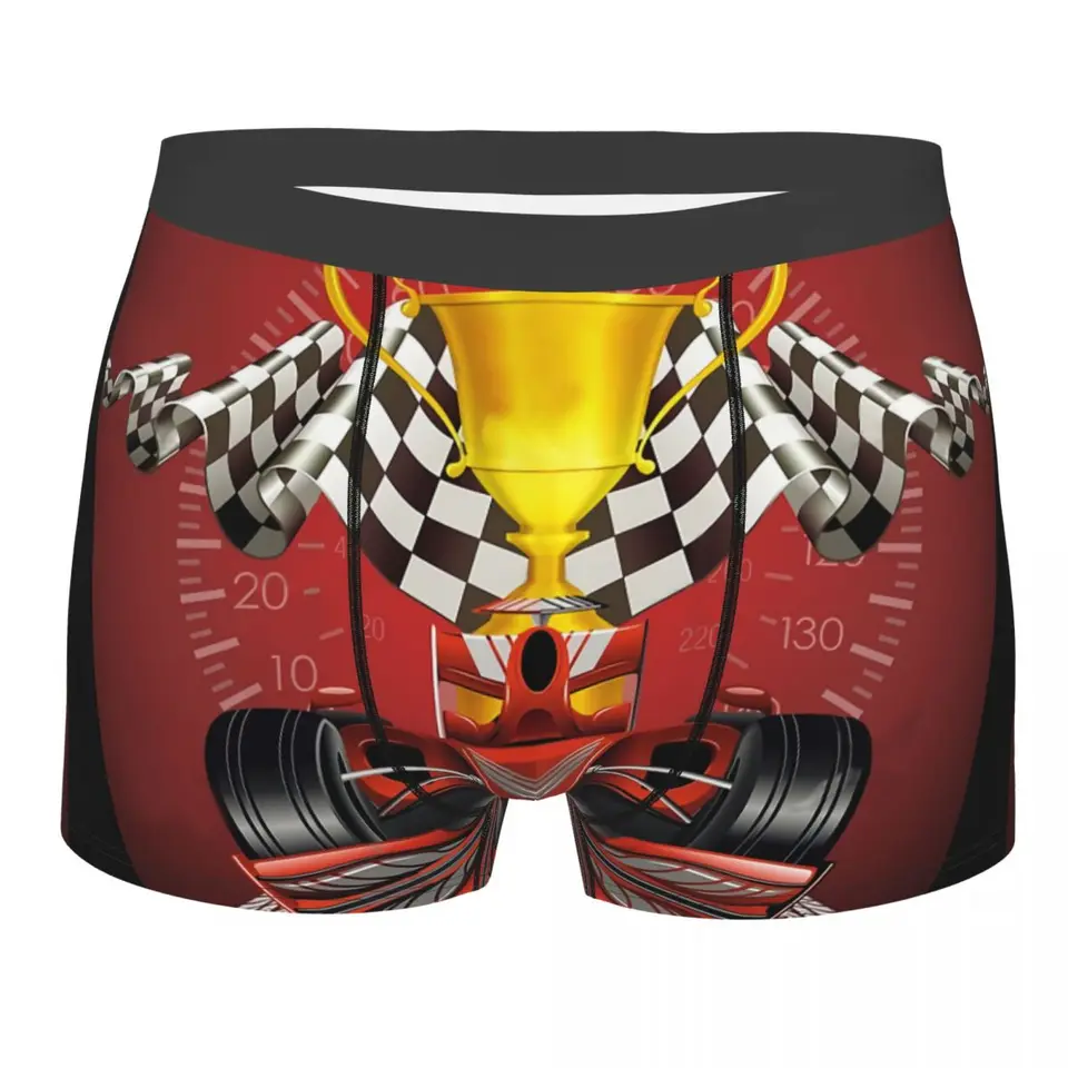 Boxer Homme Imprimé Chevaux - 95% Polyester, 5% élasthanne - Confortable, Sans étiquette