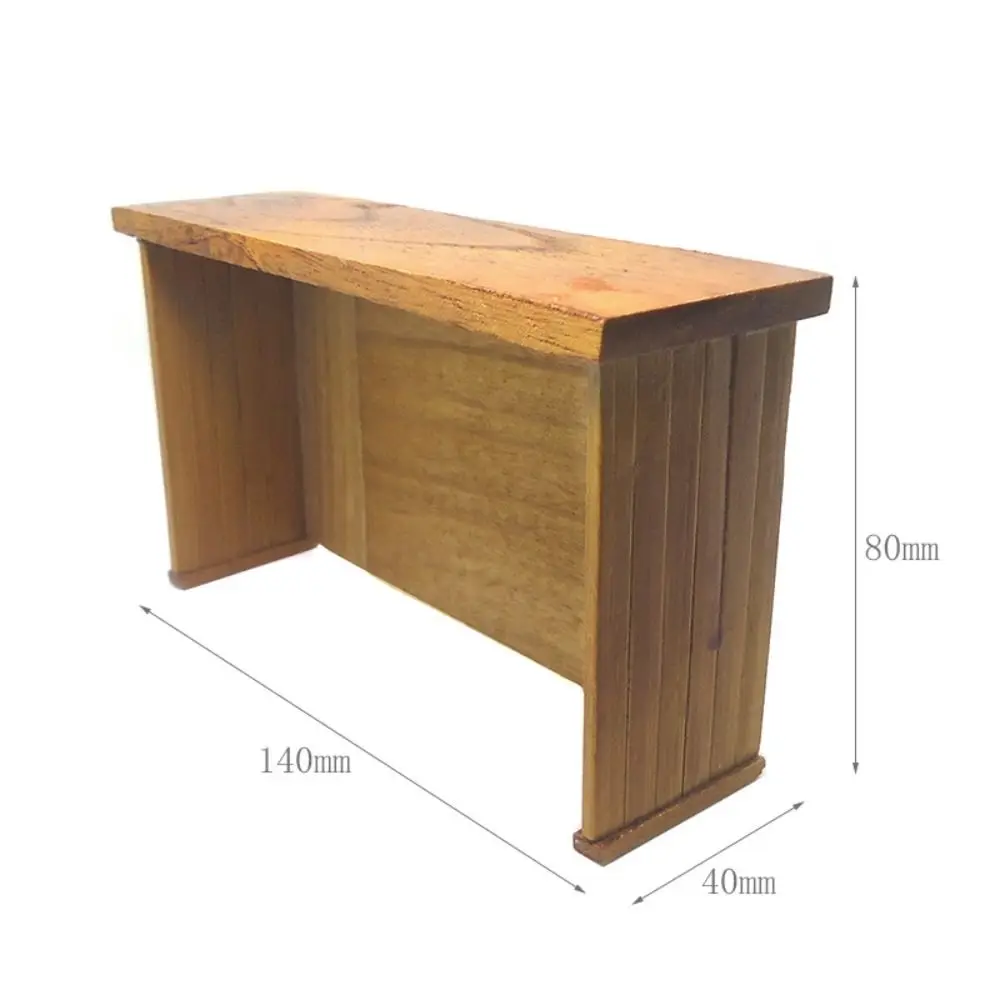 1:12 Scale Dollhouse Bar Counter Scene Model Wood DollHouse Furniture Playing House Miniature Table Chair Dollhouse Accessories