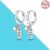 925 Silver Charm Double Hoop Earrings Fit Original Brand Charms Diy Fine Jewelry Women Gift For Fine Earring Making 47