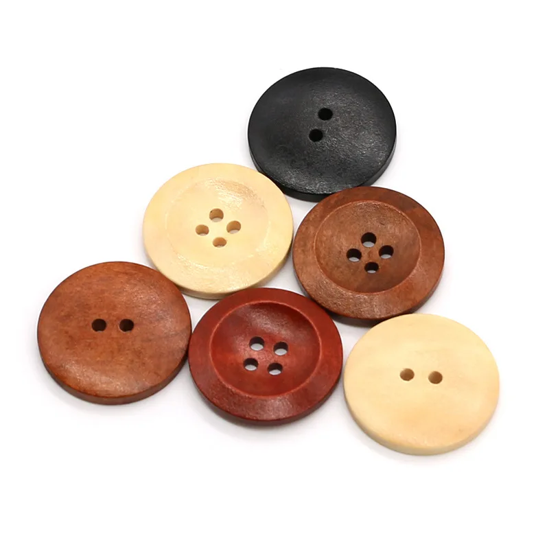 Large Round 4 Hole Resin Sewing Button Black White Red Buttons Scrapbooking  for DIY Crafts Clothing