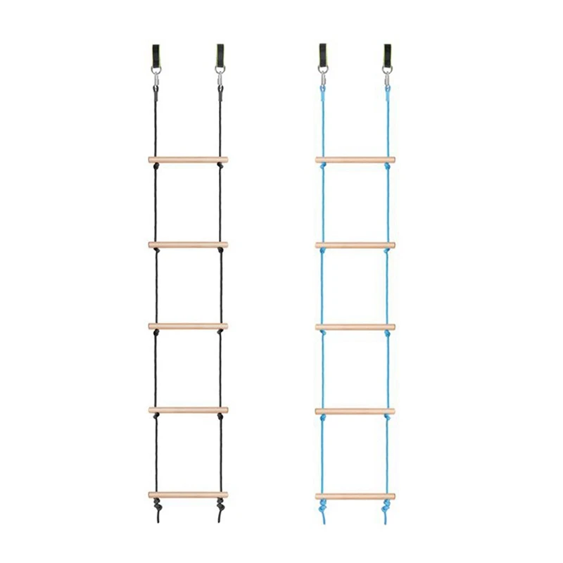 

5 Rungs Rope Ladder Kids&Adults Climbing Game Funny Game Toys For Swing Accessories Tree House Playground Play Set-Drop Ship