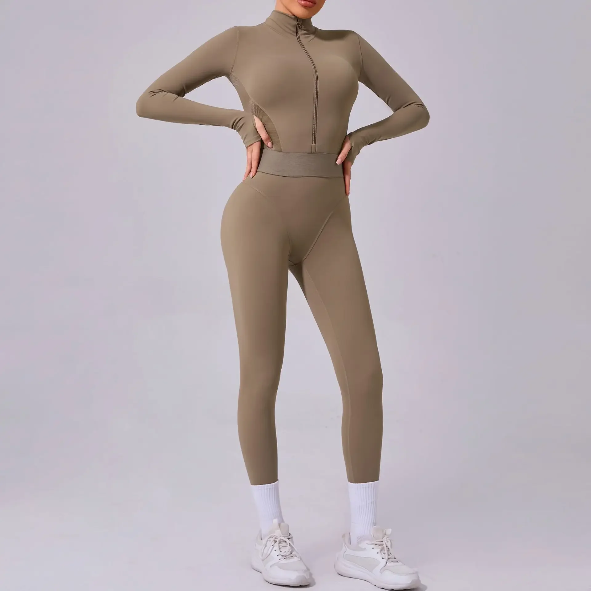 Seamless Hollow Back Tight Yoga Fitness Jumpsuit