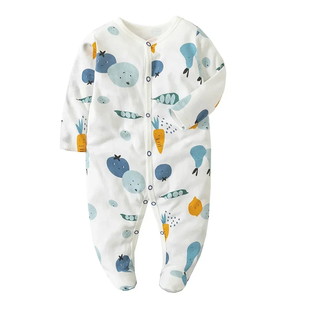 Four Seasons Toddler baby girl clothes bodysuit romper Print newborn baby girl Cotton Jumpsuits 0 3 months