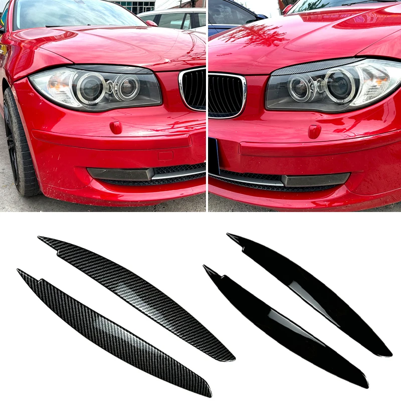 

Глянцевый черный чехол для автомобильной фары BMW 1 серии E81 E82 E87 E88 2008-2013