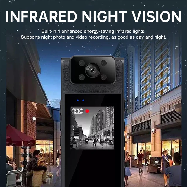 HD 4k/2k/1080P Driving Recorder Handheld Back Clip Law Enforcement Instrument Infrared Night Vision Camera Sports DV Body Cam - Image 4