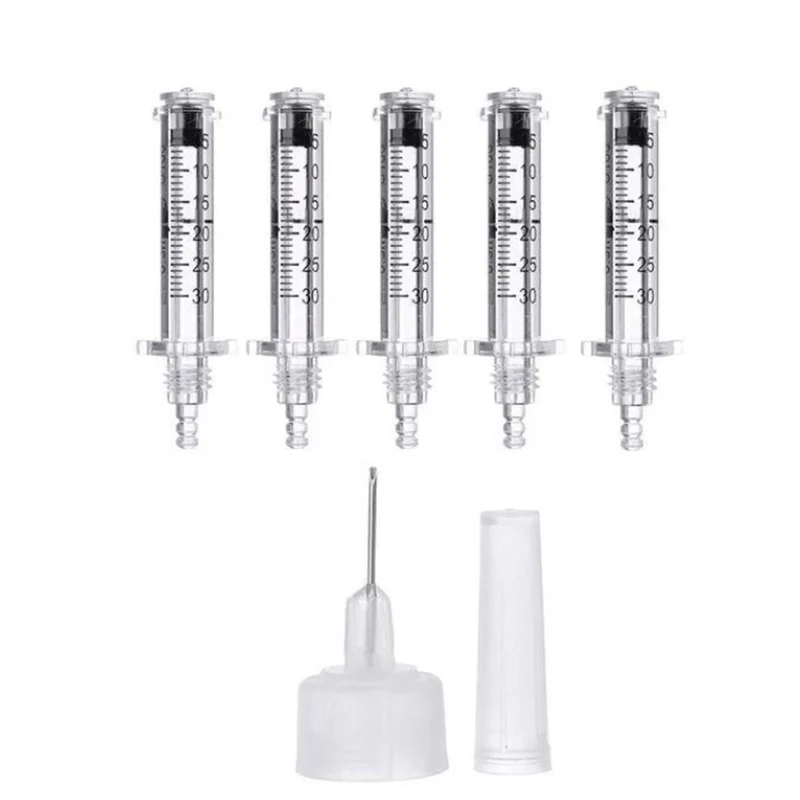 30pcsAccueil beaut&eacute; ampoule t&ecirc;te Pickup Hyaluronic Acid fill Injection Tool une fois transparent emballage sac