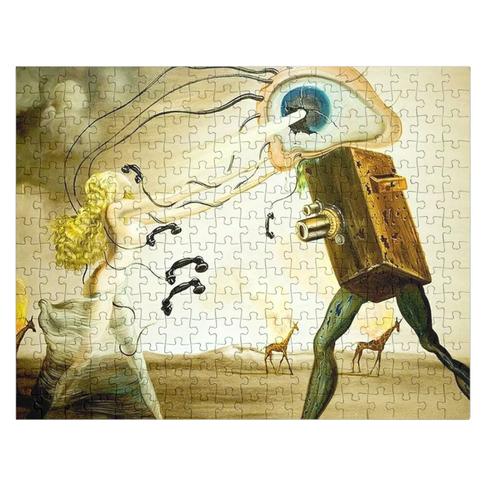 

MODERN RHAPSODY : Vintage 1957 Surreal Print Jigsaw Puzzle Custom Jigsaw Personalized Child Gift Custom Name Child Toy