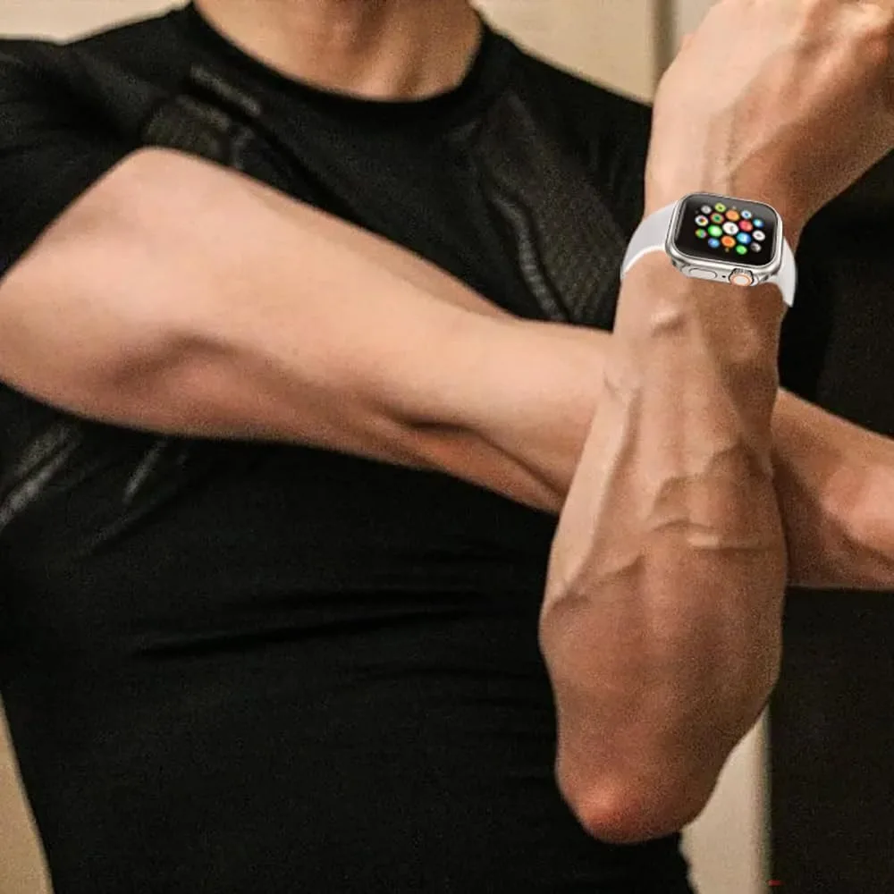 Apple Watch Screen Protector Case Apple Watch Screen Protector Watch Screen Protector Case Watch Screen Protector Apple Watch Case Screen Protector Cover For Apple Watch 46mm 45mm 44mm 40 41 42mm Hard PC Front Rear Bumper iwatch 10 9 8 7 SE 6 Change To Ultra
