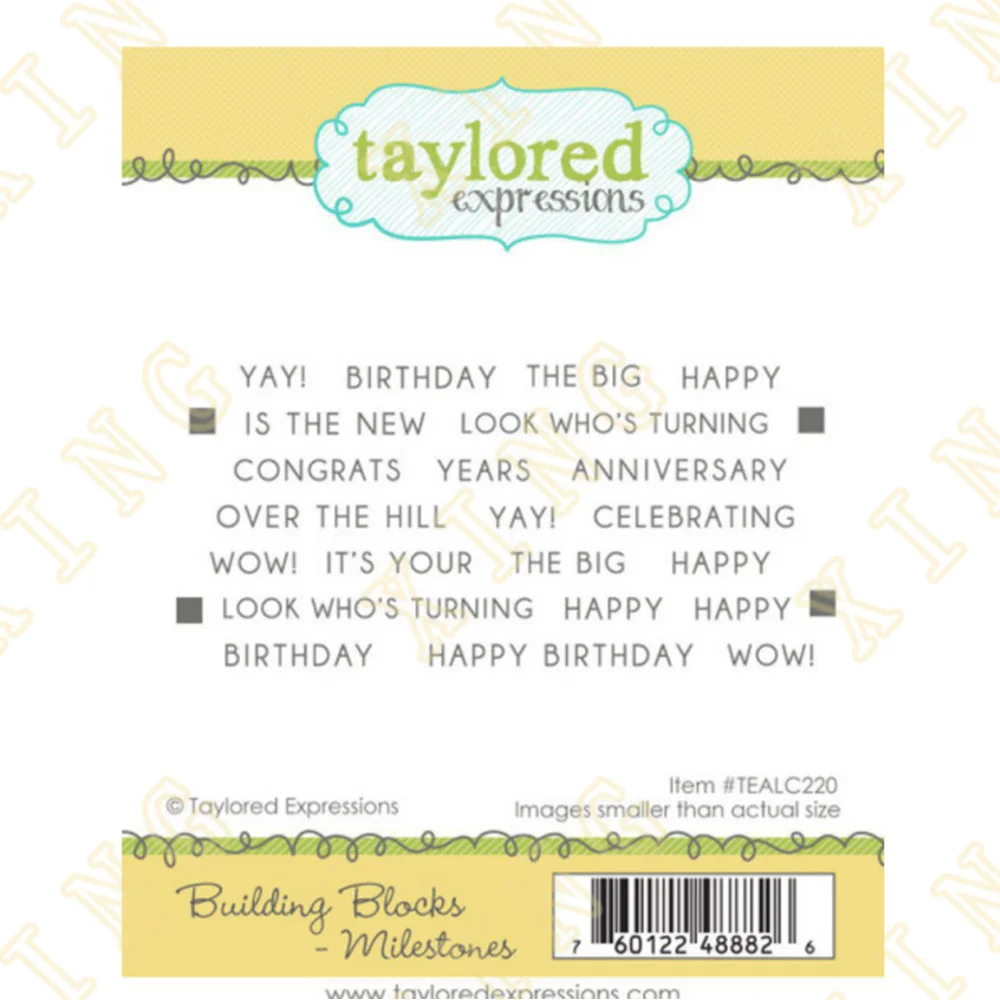 

New Arrival Building Blocks- Milestones Silicone Stamps DIY Scrapbook Diary Decoration Embossed Paper Card Album Craft Template